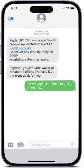 in charge text messaging program in charge text messaging program