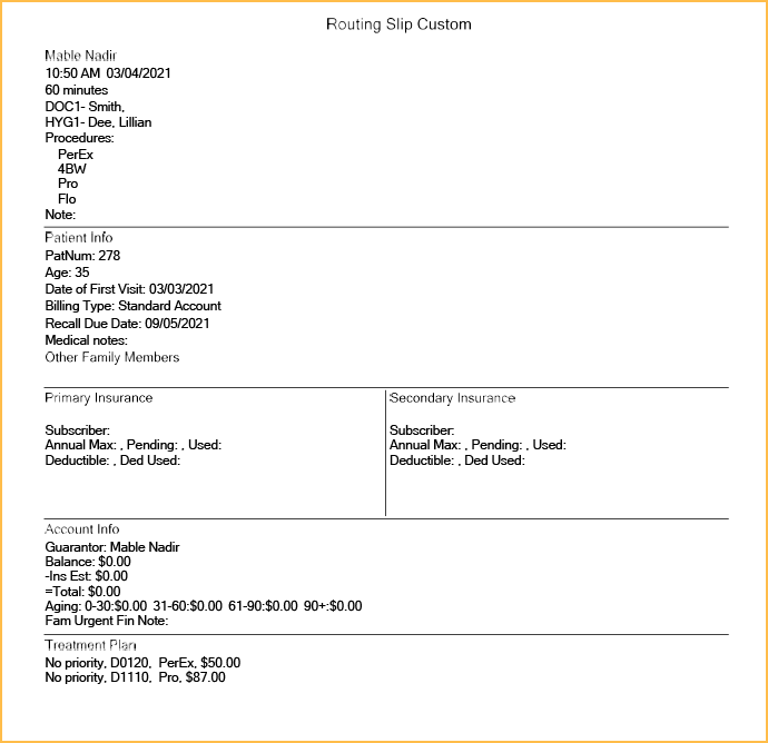 open-dental-software-routing-slips