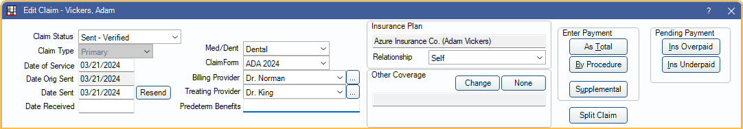 Open Dental Software - Insurance Refunds