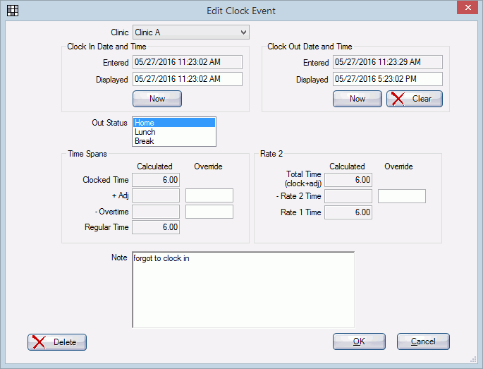 open dental software timecard calculate my timecard