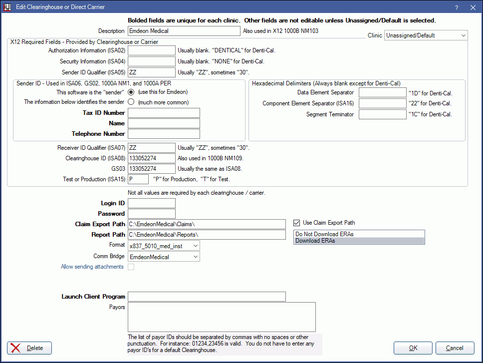 Change healthcare emdeon for eclinical works baxter senior living