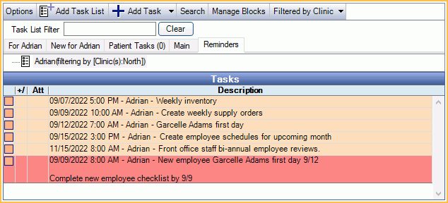 Open Dental Software Task Reminder