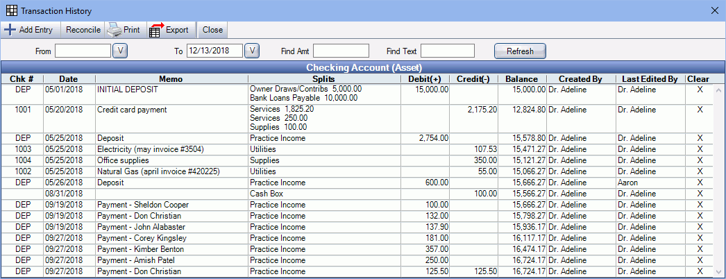 Transaction Chart Of Accounts