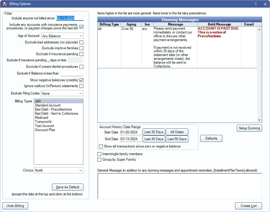 Open Dental Software Billing